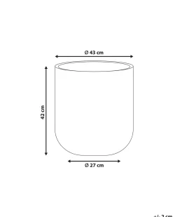 Vaso per piante YUHUA 43 cm Beige chiaro