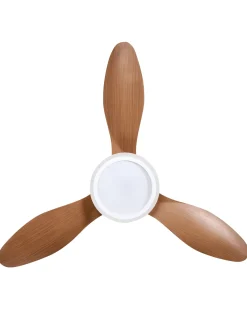 Ventilatore a soffitto con luce MUDDY con telecomando Marrone chiaro