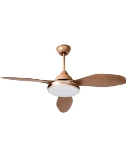 Ventilatore a soffitto con luce MUDDY con telecomando Marrone chiaro