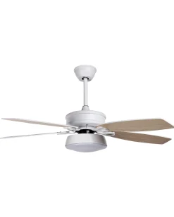Ventilatore a soffitto con luce LOGAN con telecomando LED Bianco