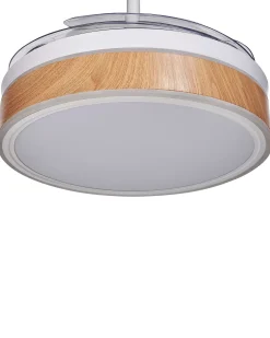 Ventilatore a soffitto con luce FREMONT con telecomando LED Bianco