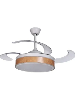Ventilatore a soffitto con luce FREMONT con telecomando LED Bianco