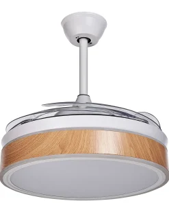 Ventilatore a soffitto con luce FREMONT con telecomando LED Bianco