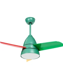 Ventilatore a soffitto con luce STRAWBERRY con telecomando Multicolore