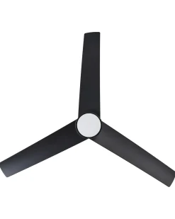 Ventilatore a soffitto con luce CANETE con telecomando LED Nero