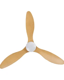Ventilatore a soffitto con luce VEMBAR con telecomando LED Marrone chiaro