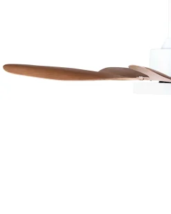 Ventilatore a soffitto con luce BARBET con telecomando LED Marrone chiaro