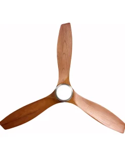Ventilatore a soffitto con luce PIAYE con telecomando LED Marrone