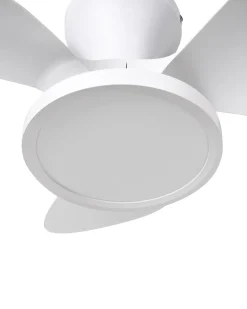 Ventilatore a soffitto con luce PUNTI con telecomando LED Bianco