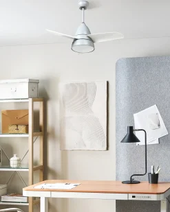 Ventilatore a soffitto con luce STRAWBERRY con telecomando LED Grigio