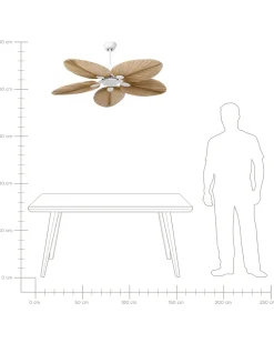 Ventilatore a soffitto MAMMOTH Naturale