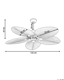 Ventilatore a soffitto MAMMOTH Naturale