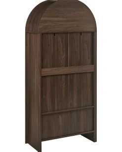 Vetrina in vetro GLENWOOD 79 cm Marrone scuro
