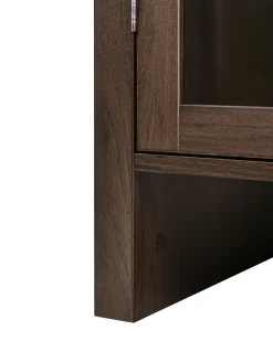 Vetrina in vetro GLENWOOD 79 cm Marrone scuro