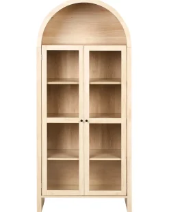 Vetrina in vetro GLENWOOD 79 cm Marrone chiaro