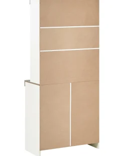 Vetrina in vetro KALBARRI 80 cm Marrone/Bianco