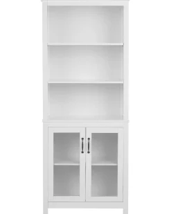 Vetrina in vetro LUSBY 75 cm Bianco
