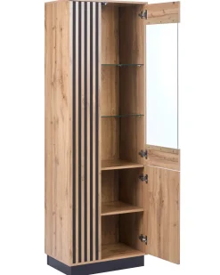 Vetrina in vetro MANAIA 60 cm Marrone