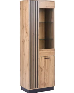 Vetrina in vetro MANAIA 60 cm Marrone