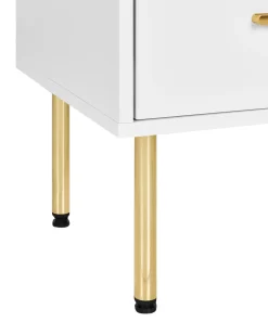 Vetrina in vetro MILORA 80 cm Bianco