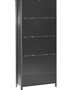 Vetrina in vetro NORNALUP 80 cm Nero