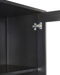 Vetrina in vetro NORNALUP 80 cm Nero