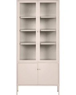 Vetrina in vetro OXTED Metallo 80 cm Beige