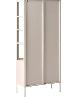 Vetrina in vetro OXTED Metallo 80 cm Beige
