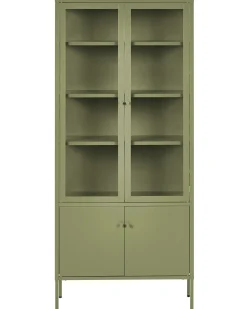 Vetrina in vetro OXTED Metallo 80 cm Verde