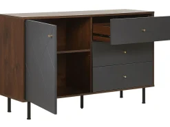 Vetrina PALMER Marrone scuro/Grigio